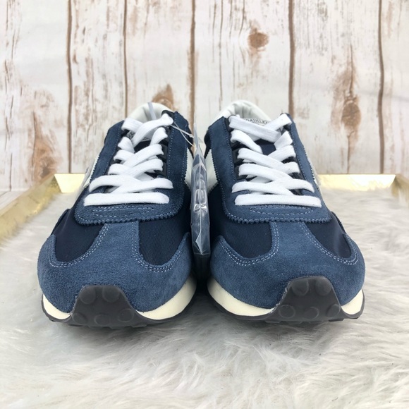 NEW Polo Ralph Lauren Train 90 Navy Sneakers - Picture 6 of 12